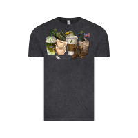 Vintage Black coffee cups army Vintage Tee - texasbilliewilder