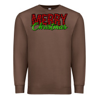 Chestnut merry christmas tartan Premium Sweatshirt - Jasminsmagicworld