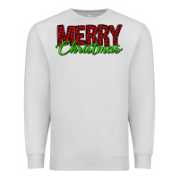Dove Grey merry christmas tartan Premium Sweatshirt - Jasminsmagicworld