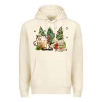 Sandshell christmas coffee and book Premium Hoodie - MaliasSmallBusiness