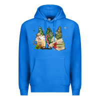 True Royal christmas coffee and book Premium Hoodie - MaliasSmallBusiness