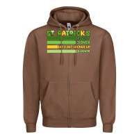 Chestnut st. patricks lucky clover  artiststas Zipper Hoodie - Artiststas