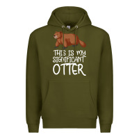 Army Green this is my significant otter Premium Hoodie - Bettercallsaul