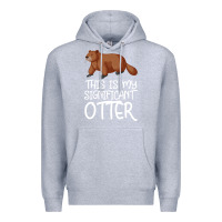 Heather Grey this is my significant otter Premium Hoodie - Bettercallsaul