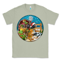 Matcha Christmas  farm animals Classic Tee - FaDigitalArtStudio