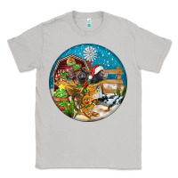 Moon Dust Christmas  farm animals Classic Tee - FaDigitalArtStudio