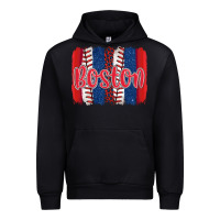Black boston baseball team spirit brushstrokes Urban Hoodie - Artiststas