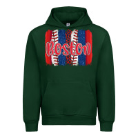 Forest Green boston baseball team spirit brushstrokes Urban Hoodie - Artiststas