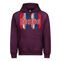 Mauve Wine boston baseball team spirit brushstrokes Urban Hoodie - Artiststas