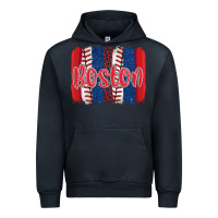 Navy boston baseball team spirit brushstrokes Urban Hoodie - Artiststas