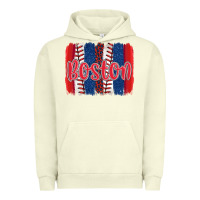 Pigment Pistachio boston baseball team spirit brushstrokes Urban Hoodie - Artiststas
