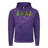 Cloud Purple christmas trees Vintage Hoodie - MaliasSmallBusiness