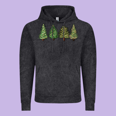 Vintage Hoodie christmas trees