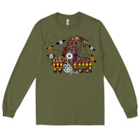 Army Green Witch Please Long Sleeve Tee - CowhideDigitalArt