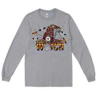 Heather Grey Witch Please Long Sleeve Tee - CowhideDigitalArt