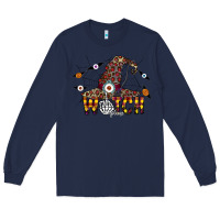 Navy Witch Please Long Sleeve Tee - CowhideDigitalArt