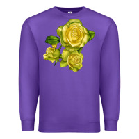 Purple st. patrick rose Premium Sweatshirt - LillyAllenDesigns