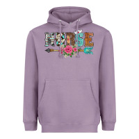 Lavender western nurse arrow floral Heavyweight Hoodie - BarkalooDesign