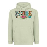 Matcha western nurse arrow floral Heavyweight Hoodie - BarkalooDesign