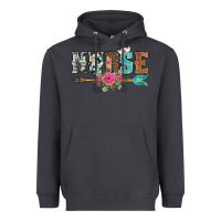 Smoke western nurse arrow floral Heavyweight Hoodie - BarkalooDesign