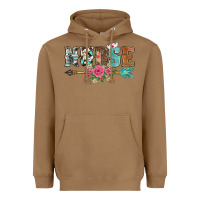 Toasted Coconut western nurse arrow floral Heavyweight Hoodie - BarkalooDesign