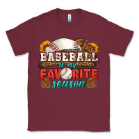 Burgundy baseball is my favorite season Classic Tee - HRA Design Shop