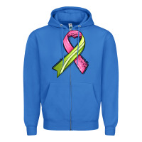 True Royal breast cancer sport ribbons Zipper Hoodie - AdoDesignShop