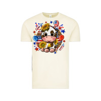 Vintage Arctic cute cow fourth of july Vintage Tee - texasbilliewilder