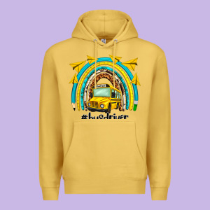 Bus Driver Rainbow Premium Hoodie Designed By Nancycooperartshop
