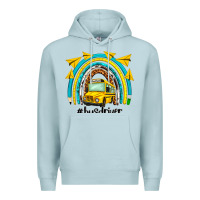 Blue Mist bus driver rainbow Premium Hoodie - NancyCooperArtShop