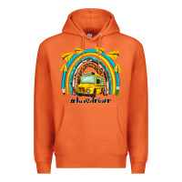 Carrot bus driver rainbow Premium Hoodie - NancyCooperArtShop