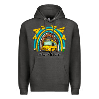 Charcoal Heather bus driver rainbow Premium Hoodie - NancyCooperArtShop