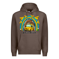 Coffee bus driver rainbow Premium Hoodie - NancyCooperArtShop