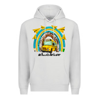 Dove Grey bus driver rainbow Premium Hoodie - NancyCooperArtShop