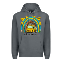 Rock bus driver rainbow Premium Hoodie - NancyCooperArtShop