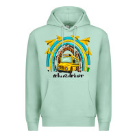 Seafoam bus driver rainbow Premium Hoodie - NancyCooperArtShop