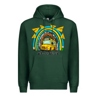 Sports Green bus driver rainbow Premium Hoodie - NancyCooperArtShop