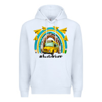 White bus driver rainbow Premium Hoodie - NancyCooperArtShop