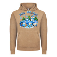 Vintage Coffee merry christmas snowman gnomes truck Vintage Hoodie - MaliasSmallBusiness