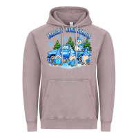 Merry Christmas Snowman Gnomes Truck Vintage Hoodie | Teevron