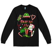 Black im the nurse elf Long Sleeve Tee - FaDigitalArtStudio