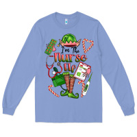 Colony Blue im the nurse elf Long Sleeve Tee - FaDigitalArtStudio
