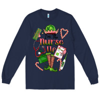Navy im the nurse elf Long Sleeve Tee - FaDigitalArtStudio