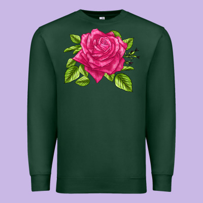 Perfume Delight Rose Premium Sweatshirt Designed By Lillyallendesigns
