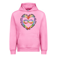 Fuchsia Pink autism heart Urban Hoodie - Artiststas