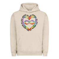 Pigment French Oak autism heart Urban Hoodie - Artiststas