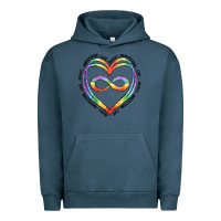 Pigment Midnight Navy autism heart Urban Hoodie - Artiststas