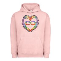 Pigment Salmon autism heart Urban Hoodie - Artiststas