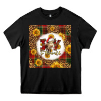 Black joy to the world christmas cow Heavy Core Tee - LillyAllenDesigns