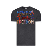 Vintage Black faith family freedom Vintage Tee - texasbilliewilder